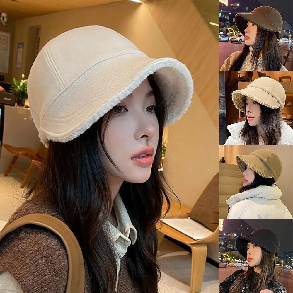 

Новая зимняя модная теплая пушистая Панама из искусственного меха, осенняя уличная плотная шапка, мягкая меховая рыболовная Кепка, модная Панама для девушек