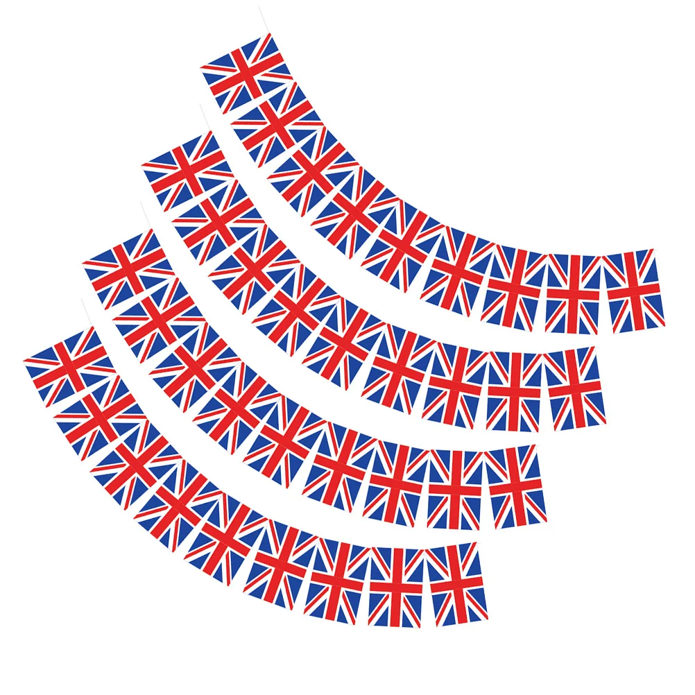 

Flag Banner Uk British Flags Bunting Pennant String United Kingdom Union Jack Banners Jubilee Garland England Decorparty Mini