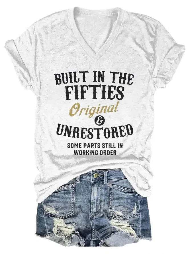 

Высококачественная женская футболка Teeteety из 100% хлопка с V-образным вырезом