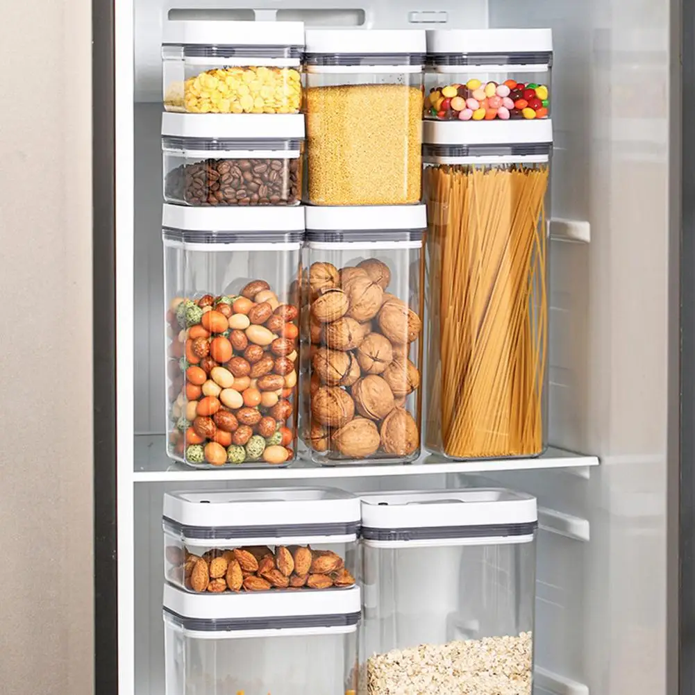 4 шт./набор прозрачные герметичные контейнеры для хранения продуктов