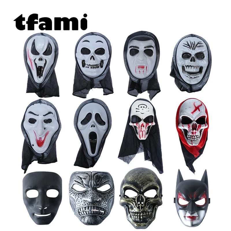 

TFAMI Halloween Toy Horror Scream Face Ghost House Mask PVC Masks Halloween Party Games Kids Toys For Boys Gifts Party Games Toy