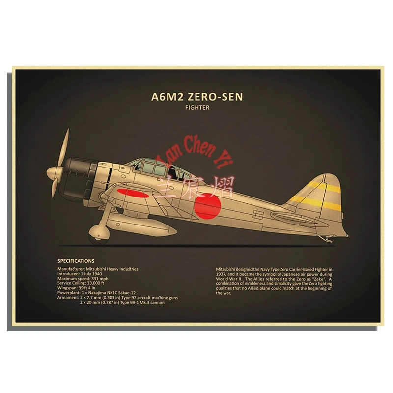 

Минималистичный военный самолет плакат