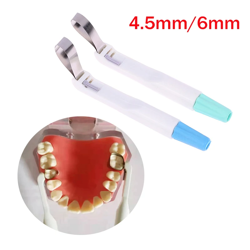 

1PCS 4.5mm/6.0mm Hand-held Dental Sectional Profect Matrix Bands Hold Adjust Pre Formed Ring System Tool For Teeth Filling