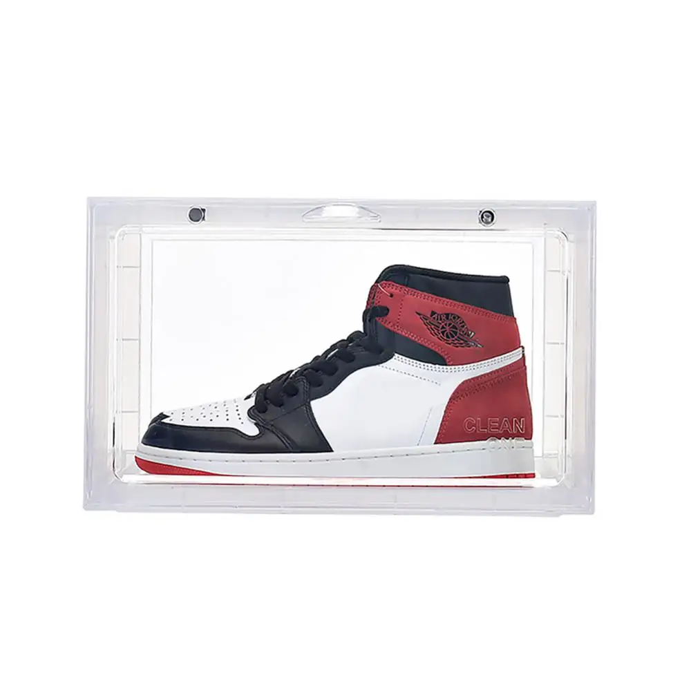 

Easy Storage Basketball Shoe Cabinet Exquisite Shoe Box Shoe Organizer Magnetic Switch Shoe Collection Box Shoes Case