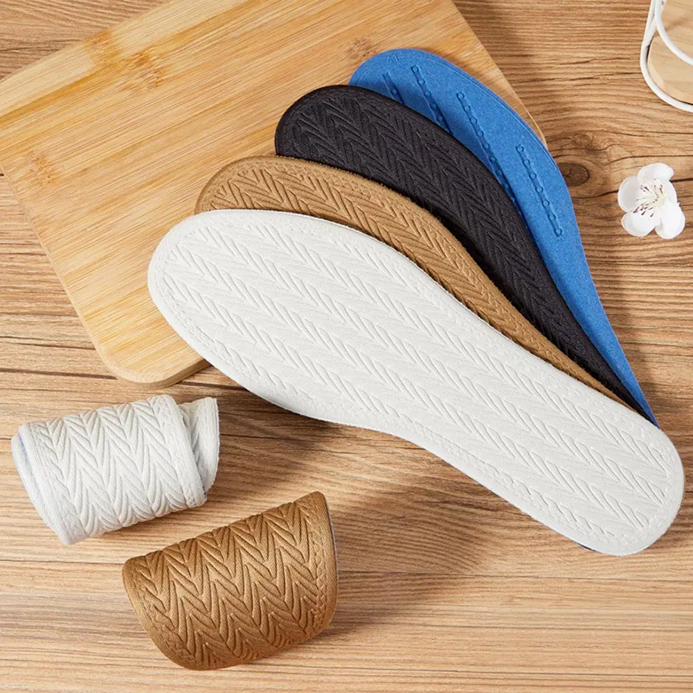 Insoles Feet Deodorant Breathable Soft Bottom Sole Men Women Shoe Insert Comfortable Sweat-Absorbing Thickening Pad