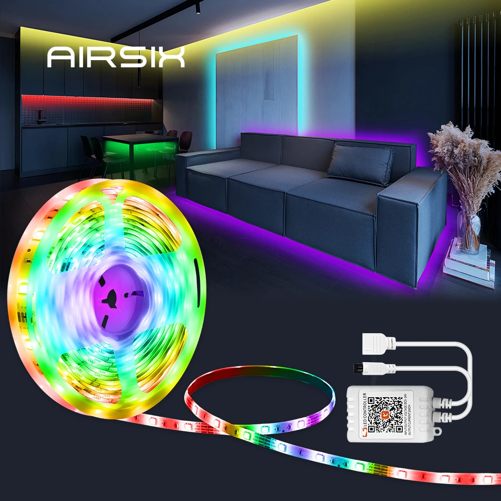 

TV Backlight Suitable For Home LED Strip 5M-30M 5050 RGB Bluetooth USB Infrared Remote Control Flexible Light With Diode DC5V