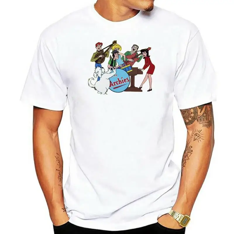 

Футболка мужская с коротким рукавом, Повседневная летняя мультяшная рубашка с рисунком архии