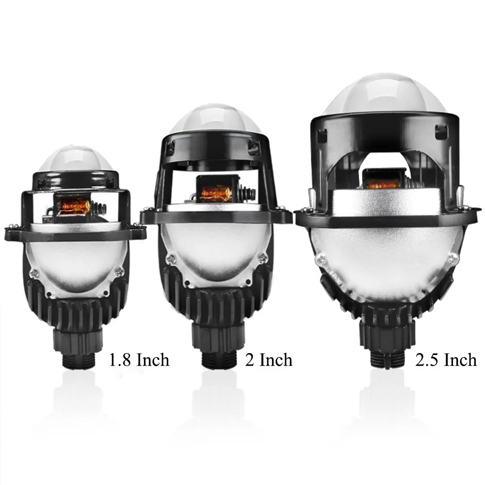 

Bifocal Bi LED Projector Lens with 2-inch Size, Lossless General Purpose Design, and High Brightness 12V 48W 9600lm