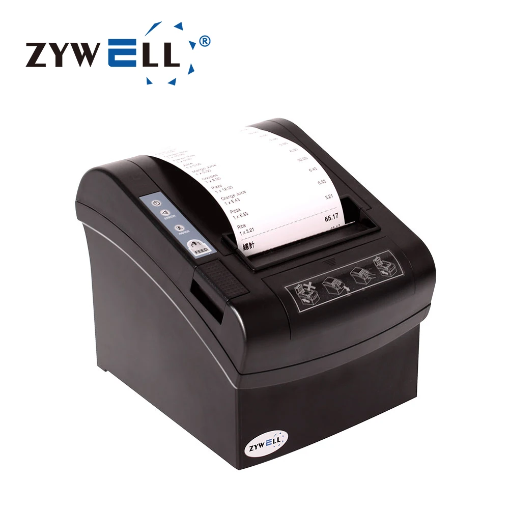 

Zywell pos thermal printer for small business mac phone computer ZY806 80mm receipt printer