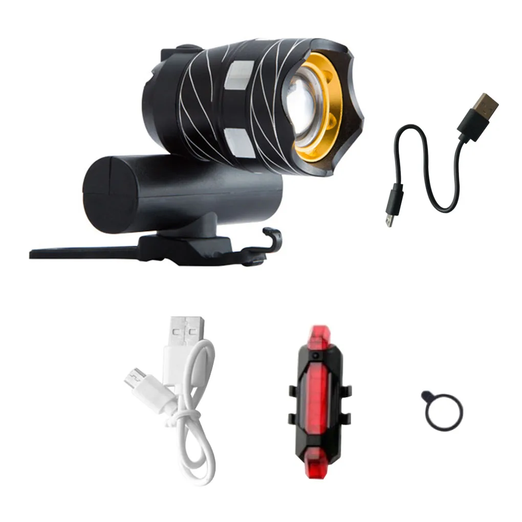 

In stock Motorcycle Bicycle Headlight Bulbs 15000LM XM-L T6 LED MTB Bicycle Light Bike Front Back Headlight Lamp Flashlight