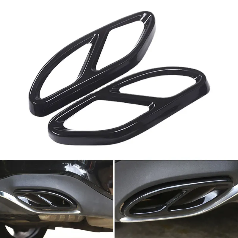 

For Mercedes Benz A B C E GLC GLE GLS Class W212 W213 X253 C207 W205 Coupe W176 W166 X166 Car Tail Muffler Exhaust Pipe Cover