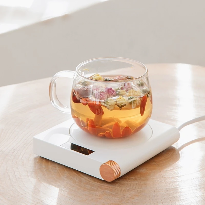 

Creative Coffee Mug Heating Coaster Pad 5 Gear Temperature USB Electric Cup Warmer for Home Office Desktop Milk Tea Heater Mat