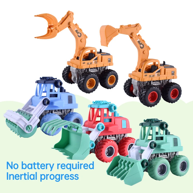 

Engineering Vehicle Toys Plastic Construction Excavator Tractor Dump Truck Bulldozer Models Kids Boys Mini Gifts 4-6Y