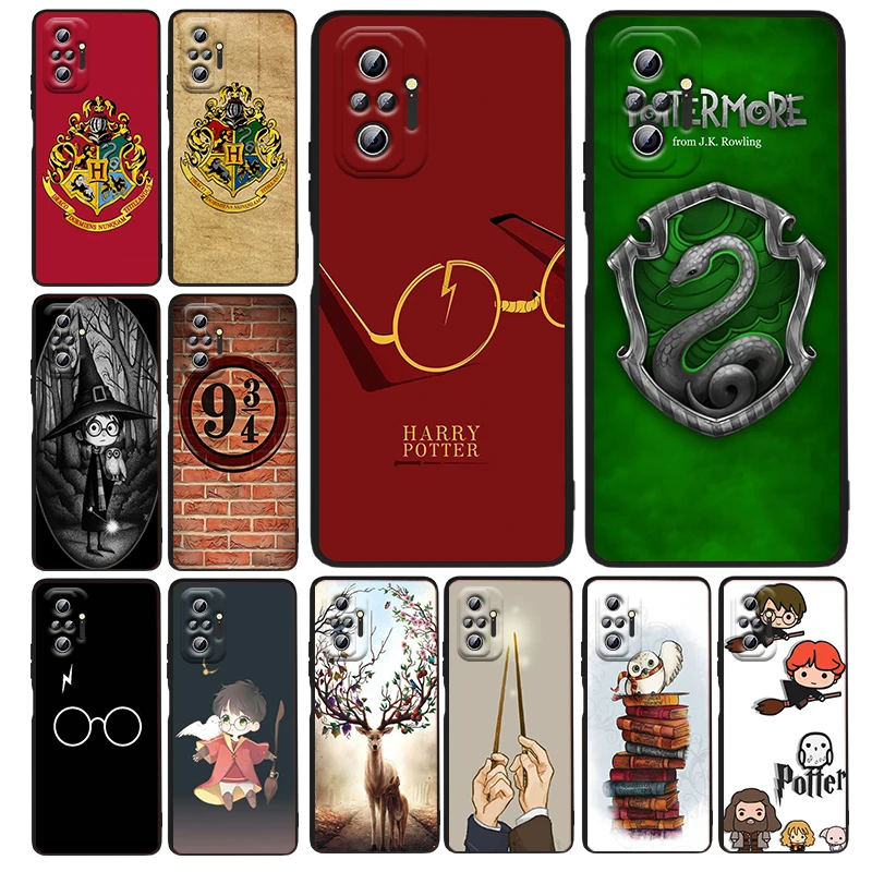 

Cute Potters Ring Harries Phone Case For Xiaomi Redmi Note 12 11E 11S 11 11T 10 10S 9 9T 9S 8T 8 Pro Plus 5G Black Funda