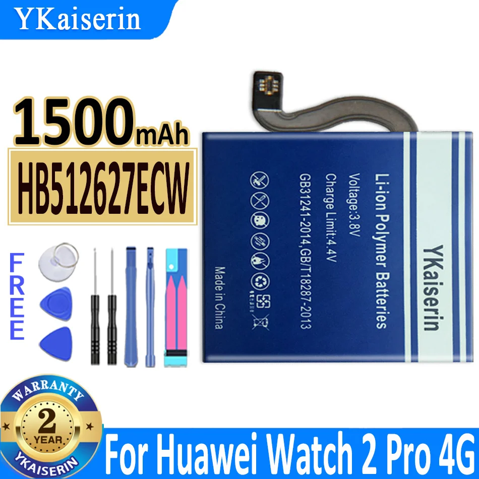 

YKaiserin Replacement Battery HB512627ECW For Huawei WATCH 2 Pro WATCH2 Pro 2Pro 4G EO-DLXXU Porsche Design WATCH GT
