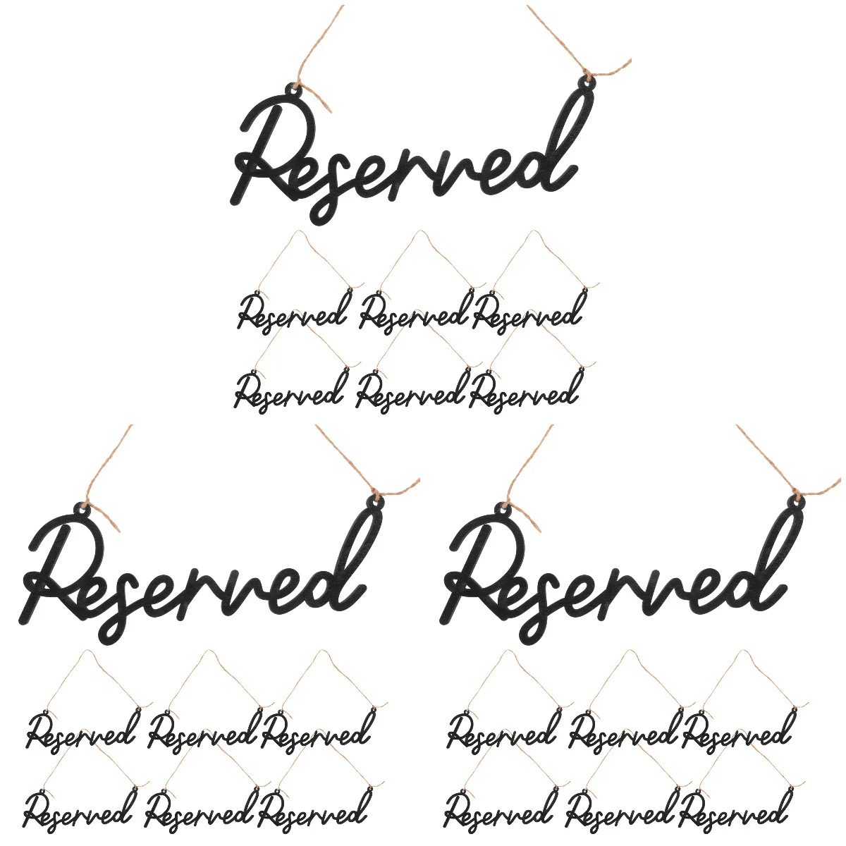 

18 шт. элегантные свадебные знаки, подвесные деревянные знаки