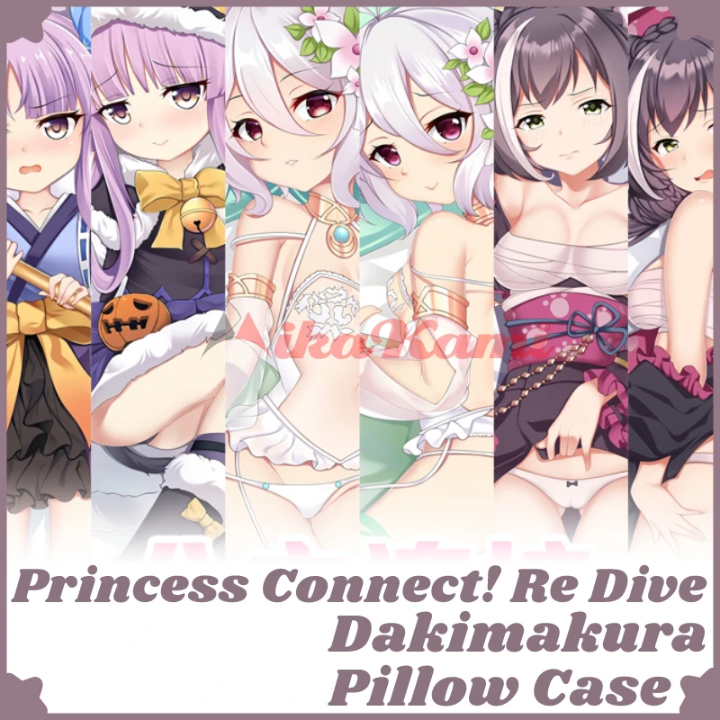 

Pecorine Kokkoro Karyl Dakimakura Princess Connect Re Dive Наволочка Чехол для подушки Otaku домашнее постельное белье Декор