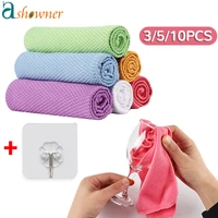 3510pcs fish scale wipe cloth kitchen cleaning towel anti grease wiping rags glass cleaning cloth window car dish towel rags
