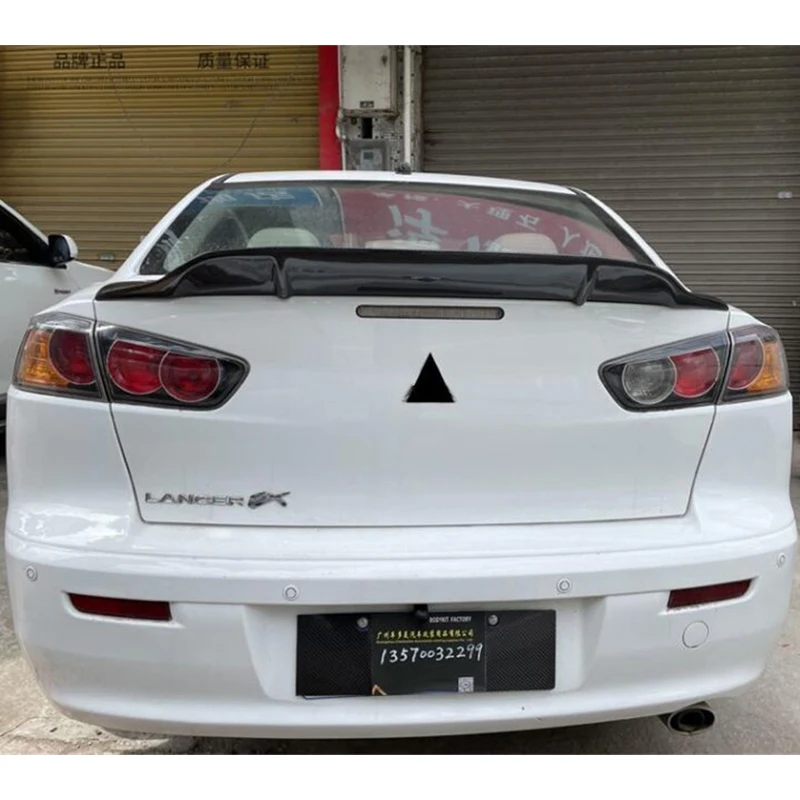 Для багажника автомобиля реальное углеродное волокно фотосессия Mitsubishi Lancer EX Tail