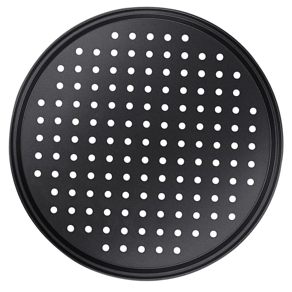 

Circle Tray Perforated Bakeware Steel Oven Tray Pizza Baking Tray Heart Shaped Pizza Pan Pizza Steel Oven Cake Baking Tray