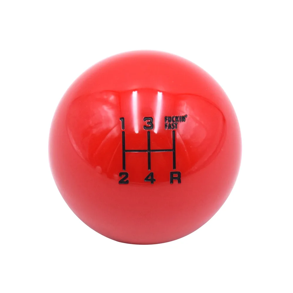 Universal M12X1.25 Thread 5 6 Speed Round Gear Shift Knob Shifter Lever Head |