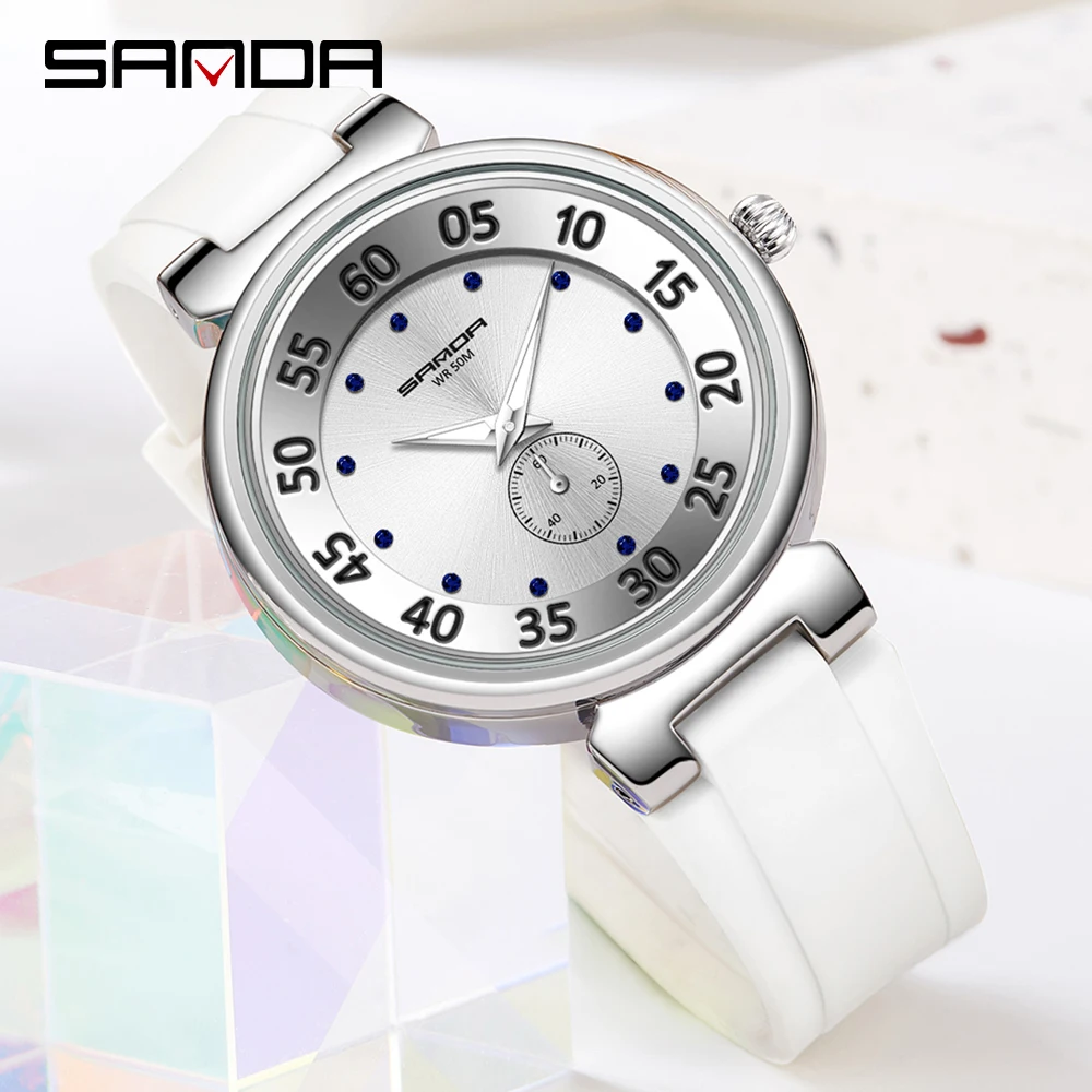 SANDA New Men Quartz Sports Watch Fashion Casual Mens Clock Chronograph Luminous Finger 50M Waterproof Relogio Masculino 3212 enlarge