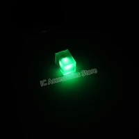 100pcs 5x5x7 emerald green light led light emitting diode 557 green light bead highlight square diode