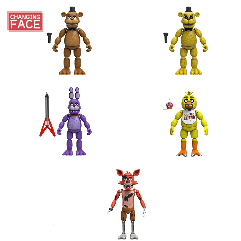 

Фигурка FNAF, Бонни Фокси, 15 см, ПВХ, коллекционная кукла, медведь фазбер, модель, игрушки, милая Бонни, медведь, съемная модель
