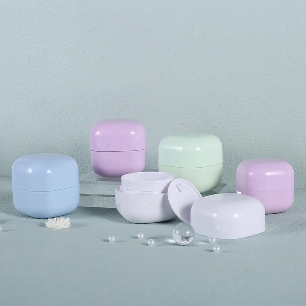 

4 Pcs Small Container Travel Moisturizer Face Cream Plastic Skin Care Containers