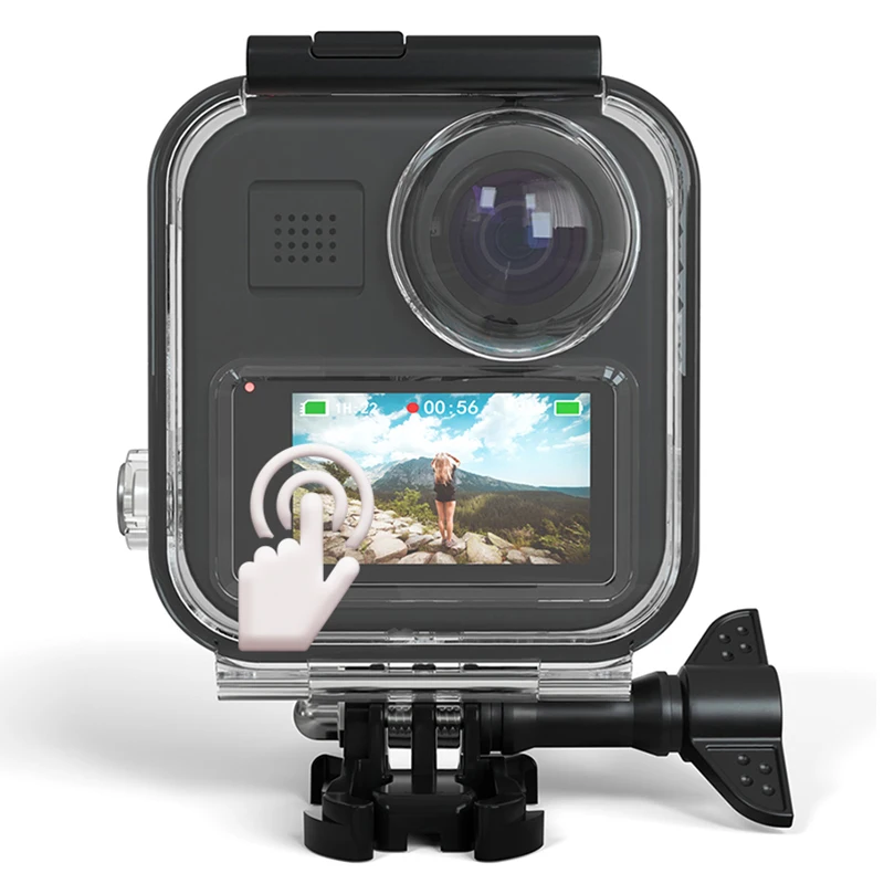 

20M For GoPro Max Touchscreen Waterproof Housing Shell Protective Cover Box For GoPro 360 Panoramic Camera Dive Case Accessories