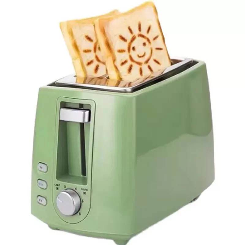 Baking Oven Machine 6-Gear Adjustable  Toaster Household Automatic Breakfast Toast Sandwich Maker Reheat Function