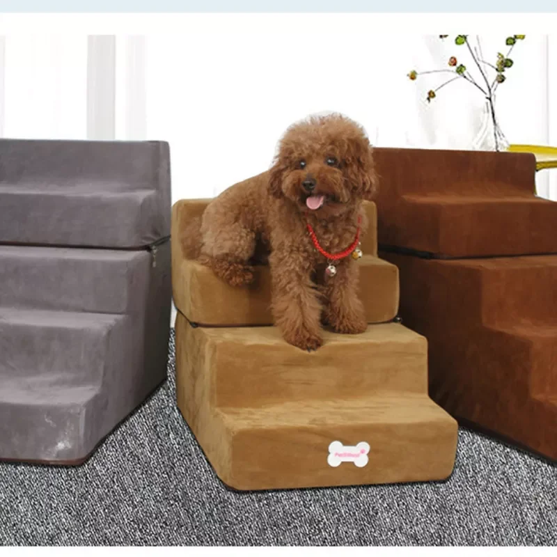 

Steps Stairs Dog Stairs Dog House Pet Stairs for Small Dog Cat Pet Ramp Ladder Anti-slip Removable Dogs Bed Stairs Pet Supplie