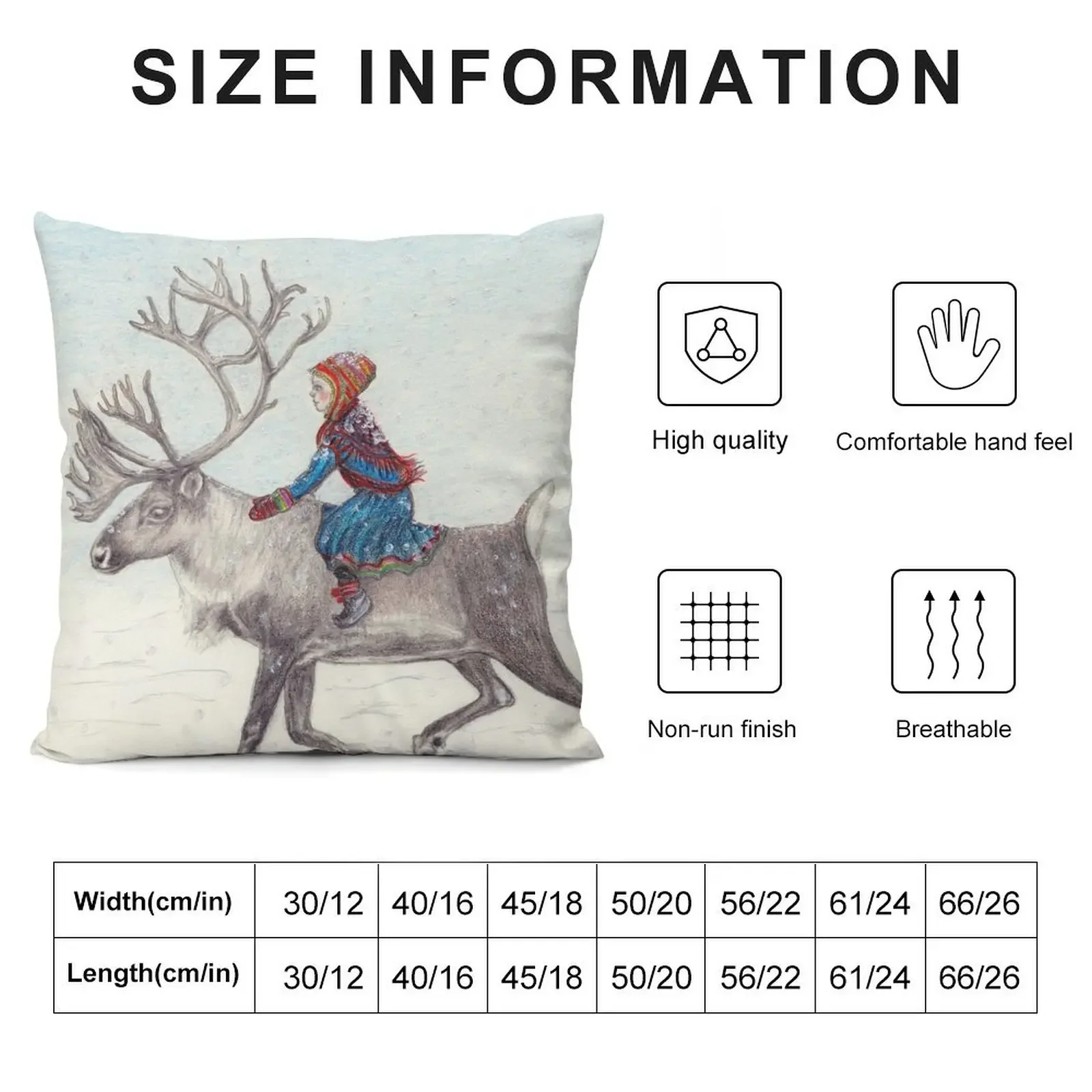 Подушка Lapland Yule рождественская подушка наволочка для дивана наволочки подушек