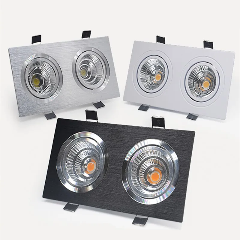 

Led Downlight Square Dimmable cob Spot 7W/9W/12W/15W/18W/ AC85-265V ceiling recessed Indoor Lighting