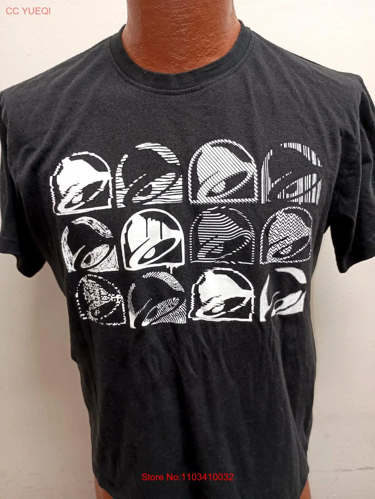 Мужская футболка среднего размера с коротким рукавом Taco Bell 12 Bells.