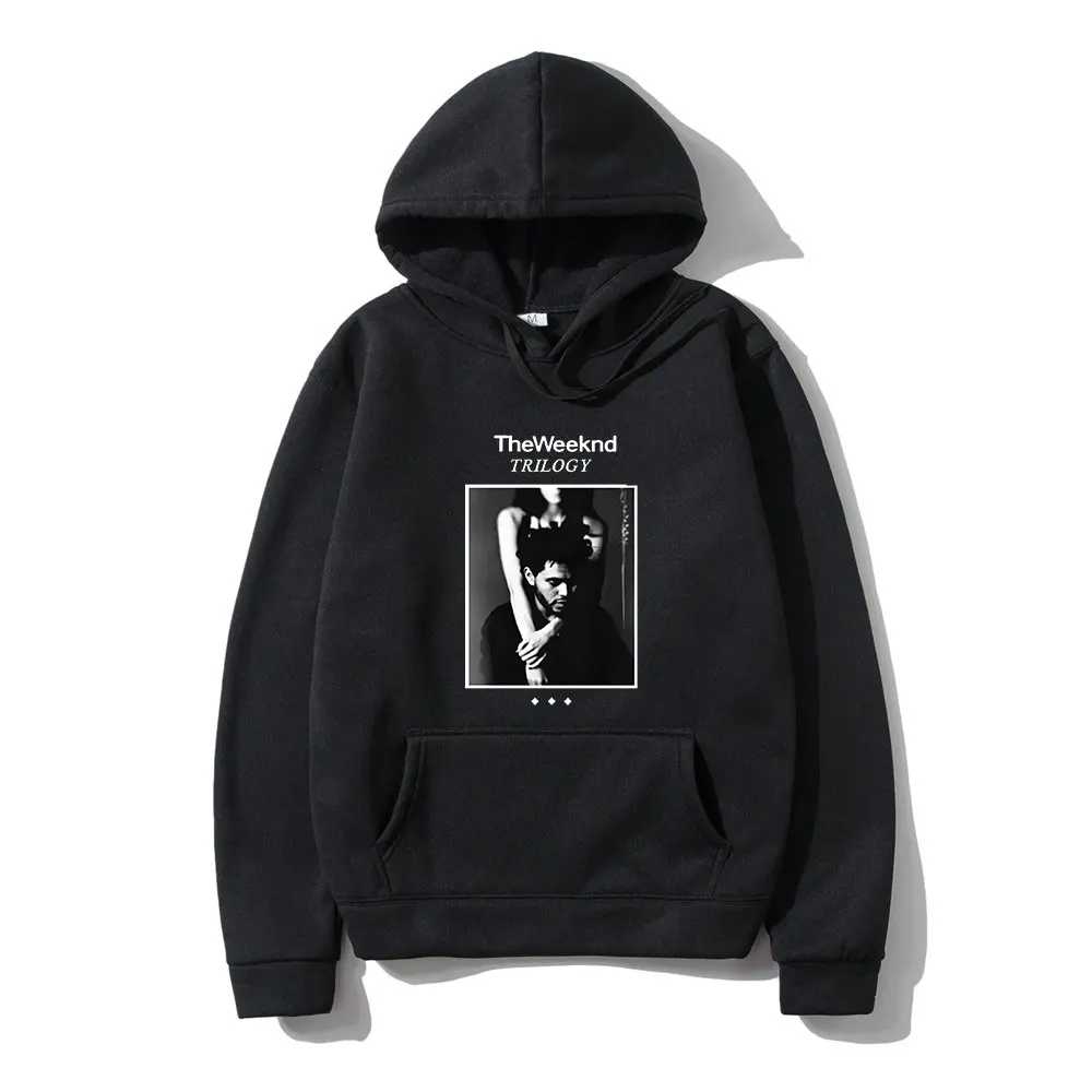 

The Weeknd чехол для альбома трилогии Xo зимний с длинными рукавами толстый Свободный Повседневный простой мужской худи дизайн нишевой Большой П...