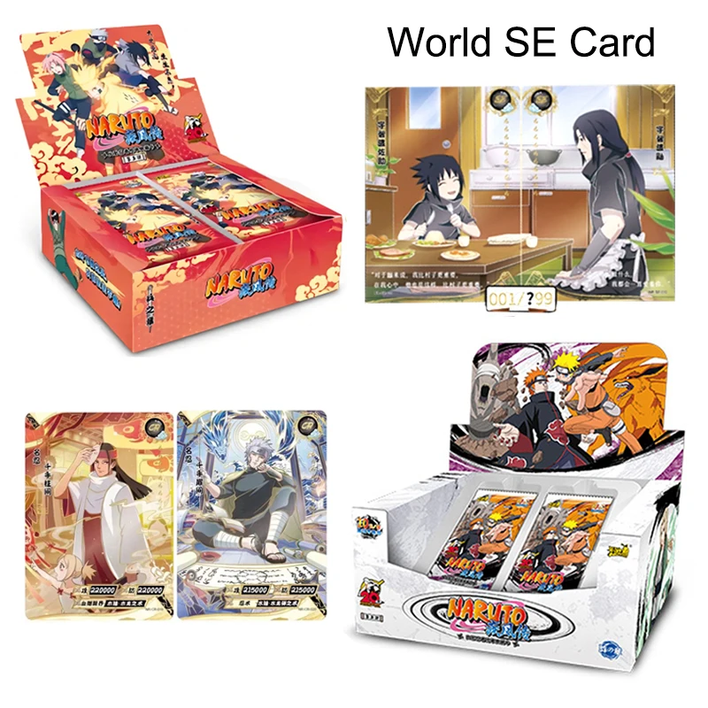 Аниме KAYOU Наруто усилитель коробка оригинальные карты глава массива добавлена SE мировая коллекция открыток игра подарки для детей игрушки