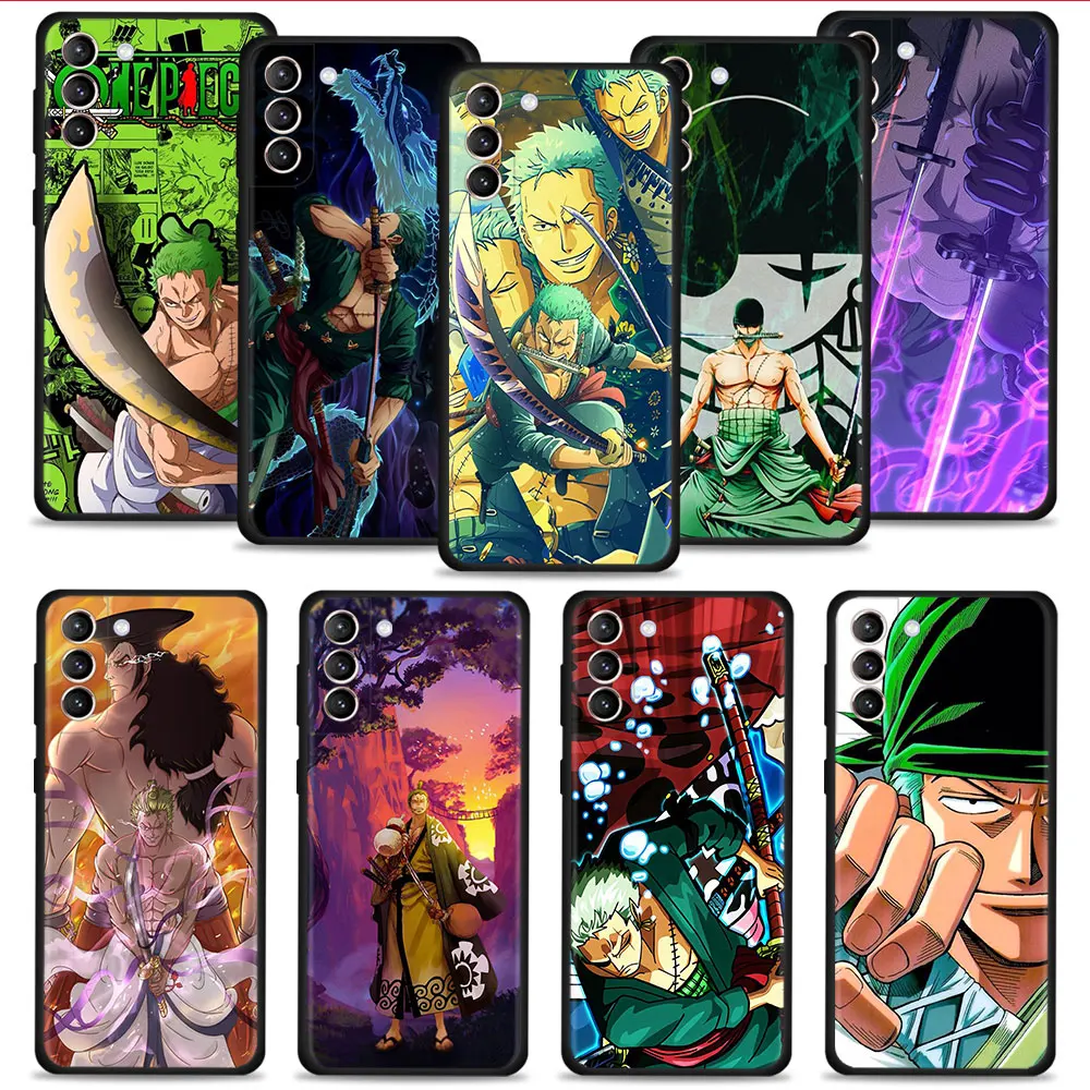 

Case For Samsung Galaxy S22 S21 S20 Ultra FE S22 S21 S20 S10 S9 S8 Plus S10e Note 20Ultra 10Plus Cover One Piece Swordsman Zoro
