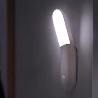 smart led night light pir intelligent motion sensor usb led lamp rechargeable bedroom closet toilet magnetic nightlight