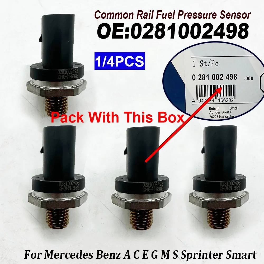 1/4 шт. 0281002498 0041537528 датчик высокого давления топливной рейки 281002498 Mercedes Benz Sprinter 2 3 4-T