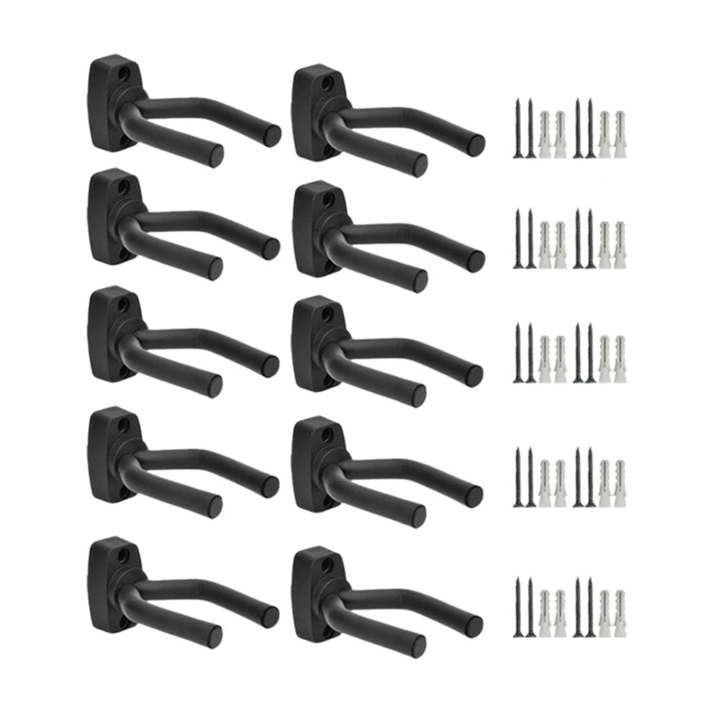

10Pcs Guitar Accessories Guitar Hook Short Hook Ukulele Wall Hook Guitar Wall Guitar Metal Hanger