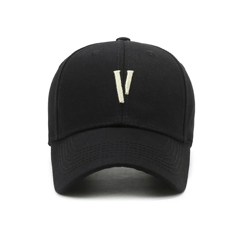 Бейсболка Eagleborn с вышивкой и V-образным вырезом модная женская шапка черная