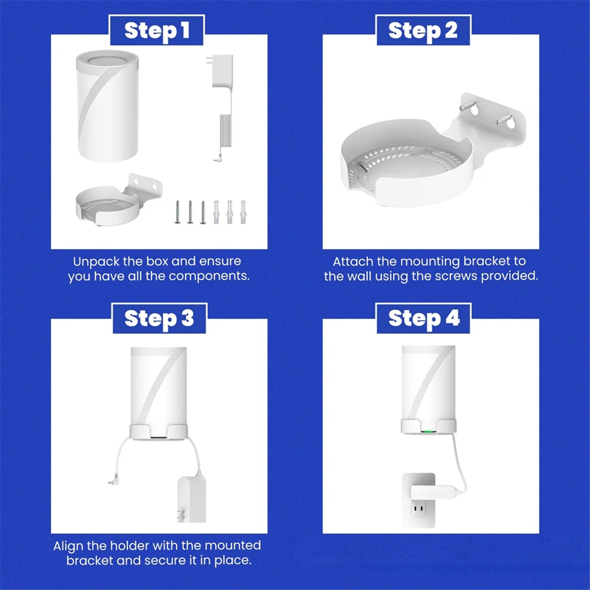 Настенный кронштейн для маршрутизатора подходит TP Link Deco BE63/BE65/BE10000 сетка Wi-Fi7