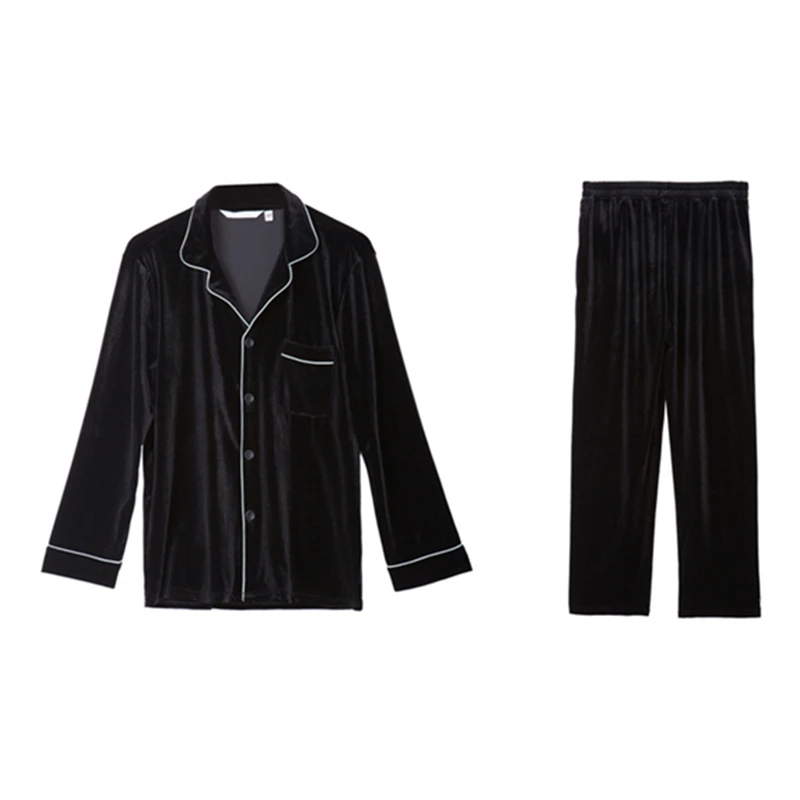 Velvet Lounge Pajamas for Men Pyjama Homme Pijama Hombre Pajama Set Sleepwear Men Winter/Spring/Autumn