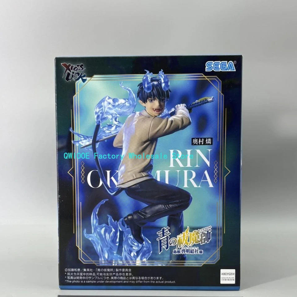 Высоковосстанавливаемая синяя фигурка экзорциста, модель SEGA 14 см Okumura RinOkumura Yukio, аниме-коллекционная игрушка, подарок для фаната 2025 Sought-After (art.: 3920d454b453e) - 3920d454b453e