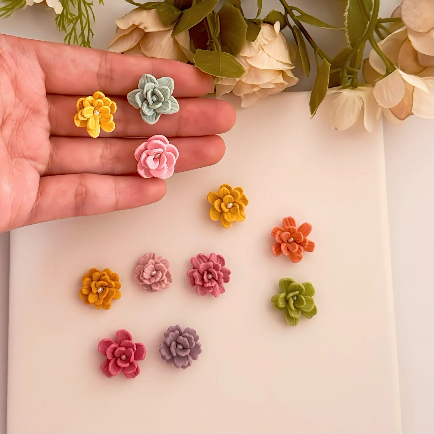 Мини-лепесток цветка резак для полимерной глины инструмент серьги сделай сам