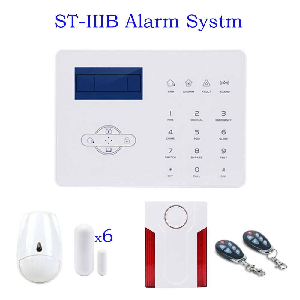 

Focus ST-IIIB Wireless GSM Alarm System PSTN GSM 433MHz /868MHz Touchscreen App Control French English for Smart Home Security