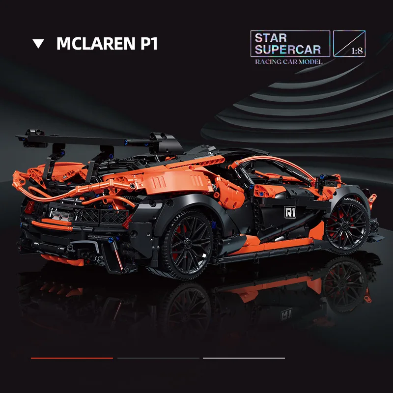 2022 Новый конструктор MOC технический спортивный автомобиль P1 модель креативного
