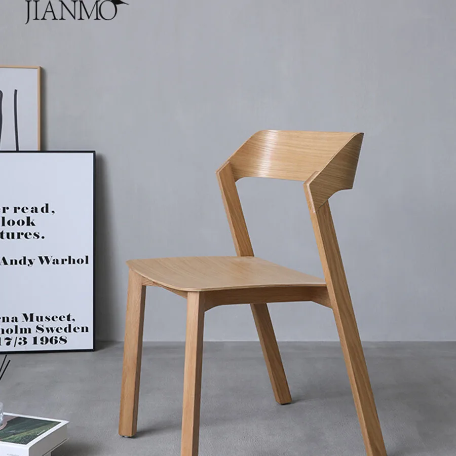 Деревянный обеденный стул черный коричневый классический дизайн портативные