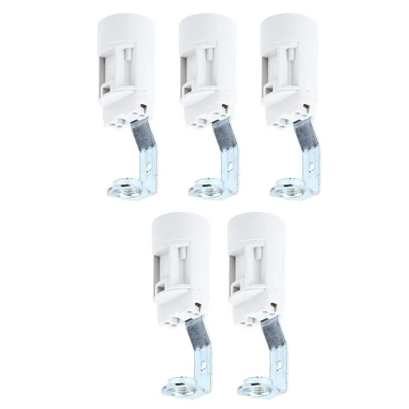 

5Pcs E14 Lamp Base Light Bulb Base Candelabra Base Lamp Holder Replacement Light Socket Candle Lamp Socket